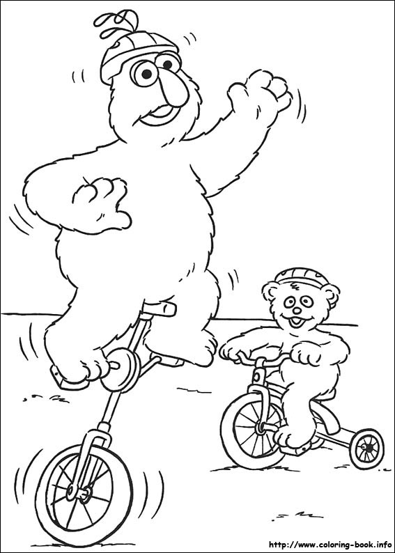 Sesame Street coloring picture